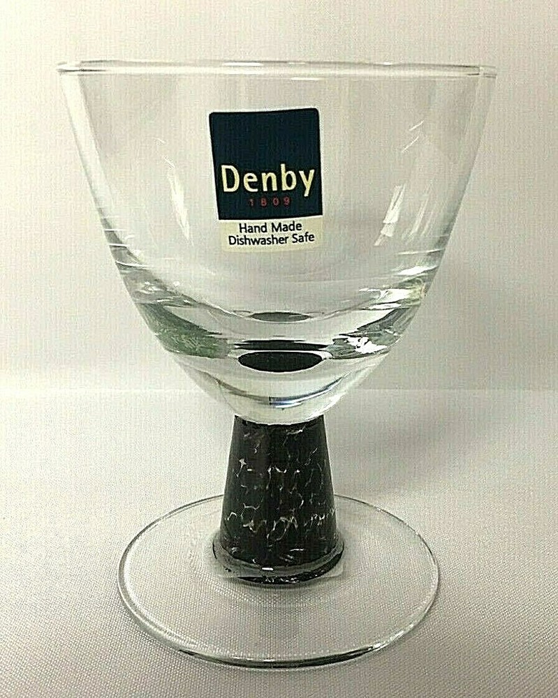 Denby Energy Charcoal Small Goblet ~ New With Tags ~ Discontinued Item