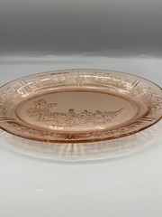 Vintage Federal Glass Company – Oval Serving Platter Sharon Cabbage Rose #2
