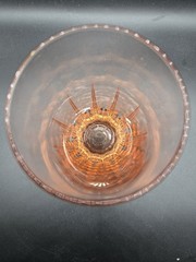 Vintage Pink Arcoroc Lancer 12 oz. Flat Tumblers Single Glass Made In France