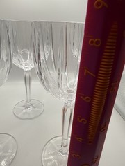 Set of 4 Vintage Waterford Crystal Marquis Omega 8.5″ Tall Wine Goblet Glasses