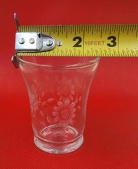 VTG DOMINION GLASS CORNFLOWER JUICE TUMBLER