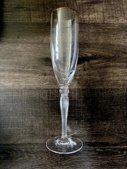 Waterford Crystal Carleton Gold Fluted Champagne Flute Glass