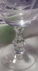 Bryce Brothers «Autumn » Crystal Goblets Glass (2) 5 7/8 » Discontinued Pattern