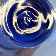 Set of 2 Libbey Sirrus Cobalt Blue Water Goblets