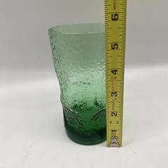 Vintage Bark Textured Dimpled Glasses Tumblers Mid Century