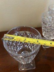 Water Glass Goblet Vintage Imperial Mount Vernon Pattern Clear 5 1/4″ Set of 4