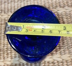 RARE VINTAGE COBALT BLUE STEMMED Possibly Libbey WINE Water Glass Goblet