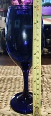 RARE VINTAGE COBALT BLUE STEMMED Possibly Libbey WINE Water Glass Goblet