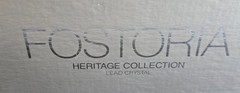 Fostoria Heritage Collection Set 4 Crystal 12 oz Goblet Stemmed Glasses w/Box