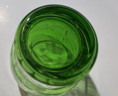 RARE!! Bohemian Green Cut to Clear Glass Low Ball Rocks Whiskey Tumbler Set of 6