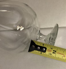 CLEAR GLASS BRANDY SNIFTER GOBLET – 6.5” TALL