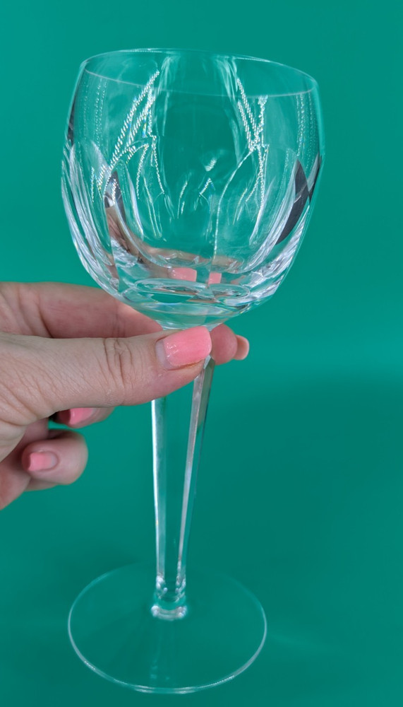 Waterford Cut Crystal Sheila Tall Stem Wine Hock 7 3/8″ – MANY Available NICE