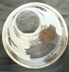 Federal Glass Frosted Gold Leaf Tom Collins Glass Mid-Century MCM Barware 6.75in