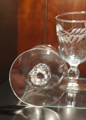 VTG Set of 4 Libbey Water Goblets Wheat Glasses (Stem 3003 Cut) Discontinued