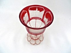 Bohemian Early Bohemian Red cut to Clear Scenes of early Vienna 1773-1859