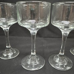 Set of 4 Cordial Sherry Wine Glasses Stemmed Clear All Occasion Glassware