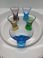 Colored Mini Glasses 5 Total