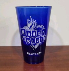 HOUSE OF BLUES 5.75″ Tall Glass ATLANTIC CITY New Jersey Music Restaurant