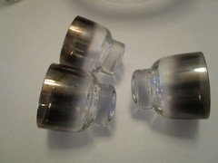 MCM Vitreon Queens Lusterware Crystal 12 Pc. Punch Set Stackable tumblers