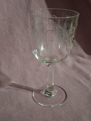 Copa de vino Noritage patron Bamboo, grabado de tallos y hojas de Bambú, 1920
