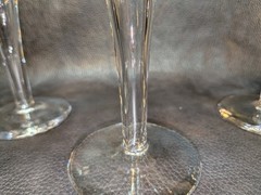 MCM Hollow Stem 6in 5oz Champagne Coupes Set of 3 Vintage