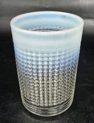 RARE Model Flint Antique EAPG Ribbed Spiral Opalescent TUMBLER Glass Pattern 911