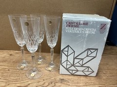 Champagne Flutes Echt Bleikristall Cristallerie Zwiesel Germany 4 Lead Crystal