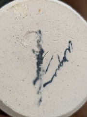 Ash Glaze Pottery Tumbler West Virginia Greenbrier Artist signed Pottery Tumbler