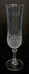 Cristal D’Arques-Durand Longchamp (Clear) Fluted Champagne Glasses 4 oz Set of 2