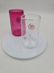 2 Tumblers Vintage Purchased Wilford and Co. Gallery Sighned & Dated 1989 1991