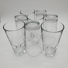Libbey DuraTuff OPTIVA 15966 Clear Stackable 5.75″ Beverage Glass square imprint