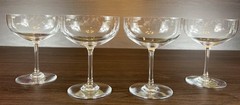 4 Beautiful Baccarat France Crystal Perfection 4 3/4”Sherbet Champagne Coupes