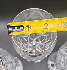 3- Mikasa Orion Crystal Footed Ice Tea Glasses, 7. 7/8″ Tall, 14 oz,