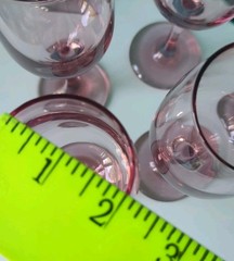 Vintage Libbey Premiere Plum Wine Glasses 6 Piece Set EXCELLENT