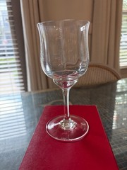 Set of 2 Baccarat France Crystal 6-5/8″ CAPRI OPTIC WATER WINE GOBLET GLASS