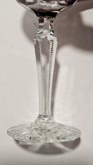 4 Nachtmann? Crystal Multi Color Cordial Liqueur Glasses w/ Zipper Cut Stems