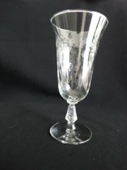 Rock Sharpe Clear Glass Polished Cut Dartelle Iced Tea Stem 3007 Excellent Cond.