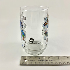 Rare Vintage 7UP Canada Reindeer Tumblers Glasses Set/4 Dominion Glass