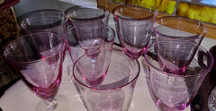 Tiffin WISTARIA PINK Iced TEA Glass TEA Tumbler 5-7/8” EXC. RARE (8 AVAILABLE)