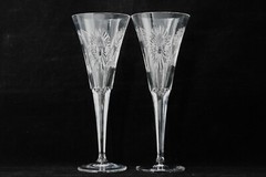 Waterford Crystal 5 Millenium Universal Toasts 2 Toasting Flutes, In box