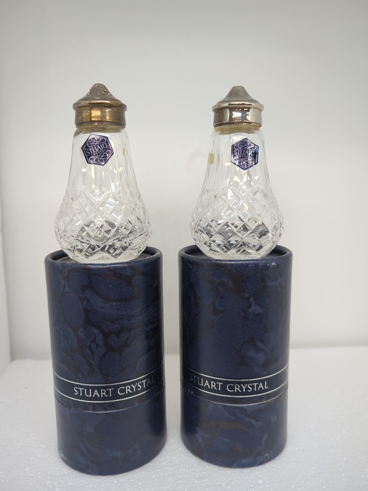 Stuart Crystal Shaftesbury Salt & Pepper Shaker Set