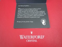 Waterford Snow Crystals Aqua Flute Duo New in Box