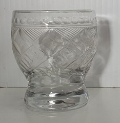 Antique Henry G Richardson Cut Crystal Cocktail Whisky Glass c1899-1924 England