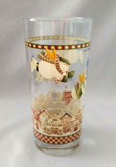 SET OF 2 SAKURA DEBBIE MUMM SNOW ANGEL VILLAGE TUMBLERS 16 OZ