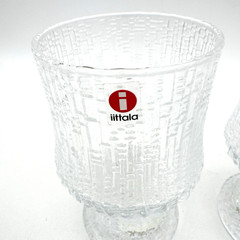 Wine Goblet IITTALA Ultima Thule Finland Set of 2 Red Wine