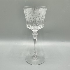 Set Of 5 Vintage Tiffin Franciscan LA ROSA 6 1/2” Claret Wine Glasses /cb