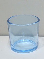 ✨VINTAGE✨ BEAUTIFUL 2″ Blue Glass TUMBLER, Tea Light Candle Holder & More