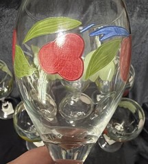 VTG Set of 8 Franciscan Fresh Fruit Water/Wine Goblets NEW OLD STOCK 7.5”