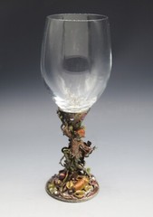 KIRKS FOLLY ENCHANTED FOREST FAIRIES GOBLET 8″ MARKED VERY RARE