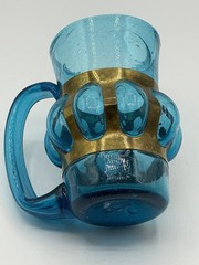 Vintage 1960’s Felipe Derflingher Caged Glass Brutalist Tankard Mug